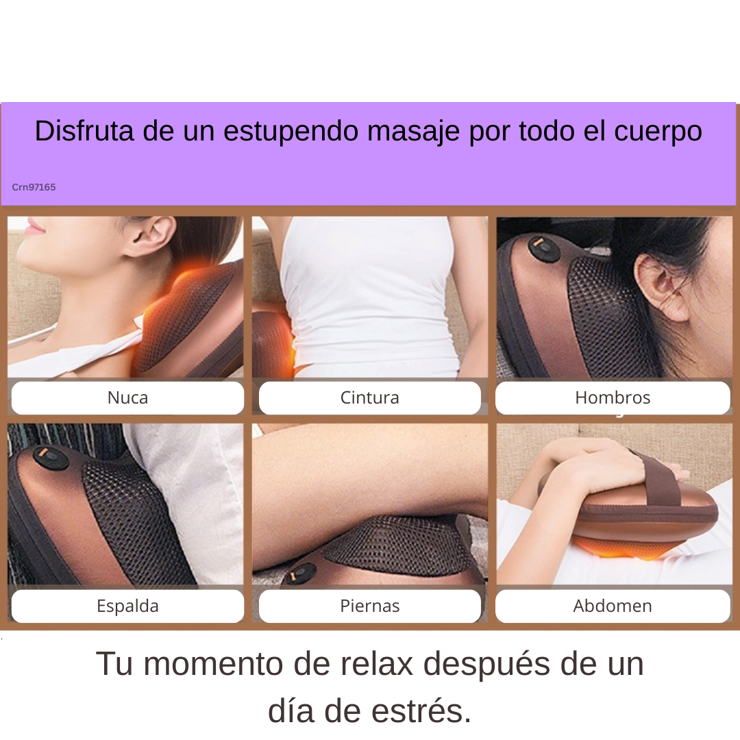Masajeador de cuello y hombros multiusos con calor infrarrojo